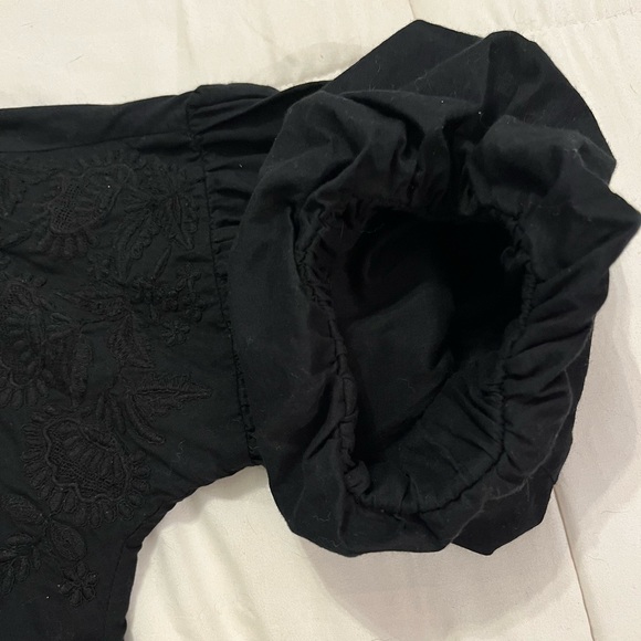 Lauren by Ralph Lauren black embroidered dress midi size 6 - Picture 5 of 8